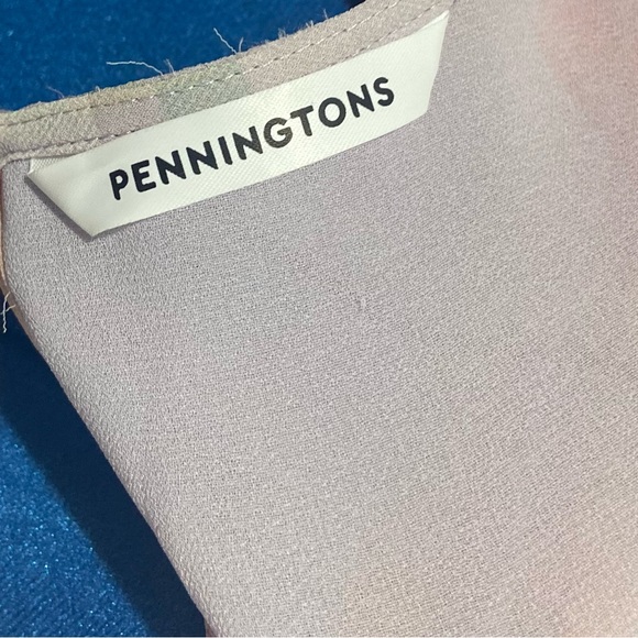 Penningtons women sheer lined plaid short sleeve long blouse. Size 2x. Used. - Picture 5 of 9